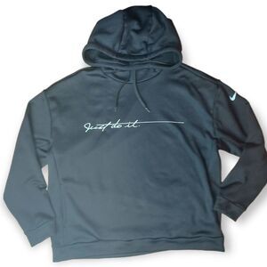 🌼4/$30Nike 'Just Do It' Sweater Hoodie – Black, Size Medium 🖤👟